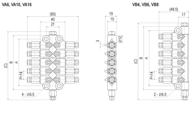 Showa Centralised Lubrication System - Distributors Resistance - VA,VB Dester Valve - Drawing 2