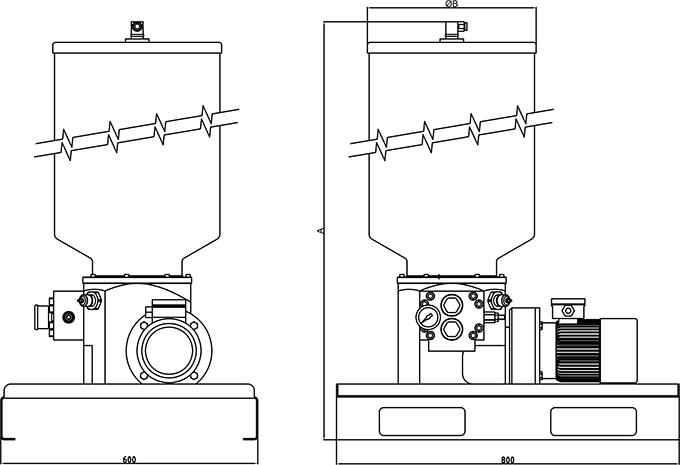 Nexoil Fluid Systems - FXM3 Grease Pump - Drawing